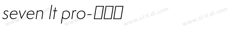 seven lt pro字体转换
